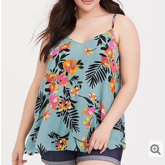 torrid Tops - Torrid Floral Tropical Tank